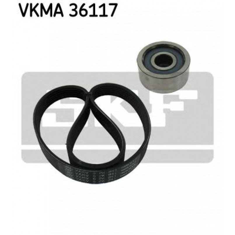 VKMA 36117 SKF Комплект доріжкового ремня (ролик, ремінь)
